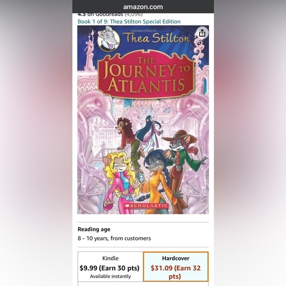 Thea Stilton The Journey to Atlantis Hardcover - Picture 14 of 14